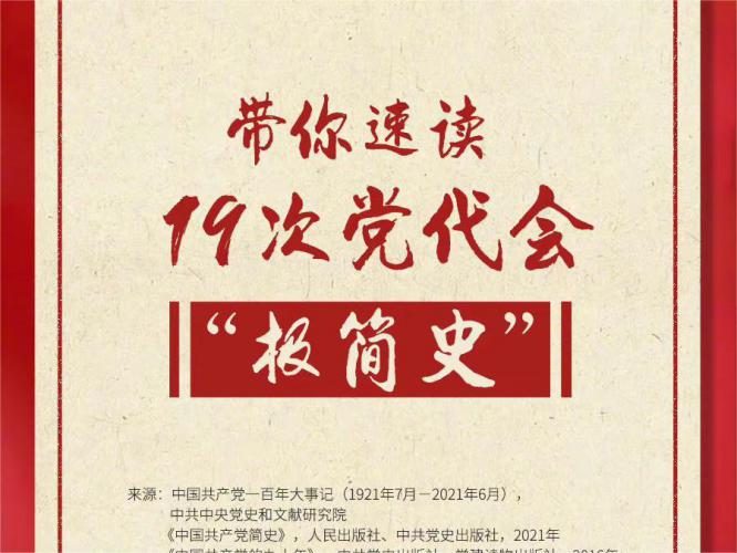 九图速览中国共产党19次党代会“极简史”