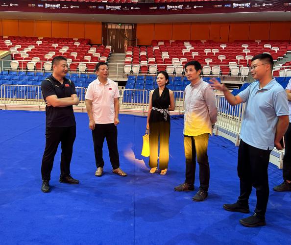 奥体中心赴成都大运会有关赛事场馆学习考察